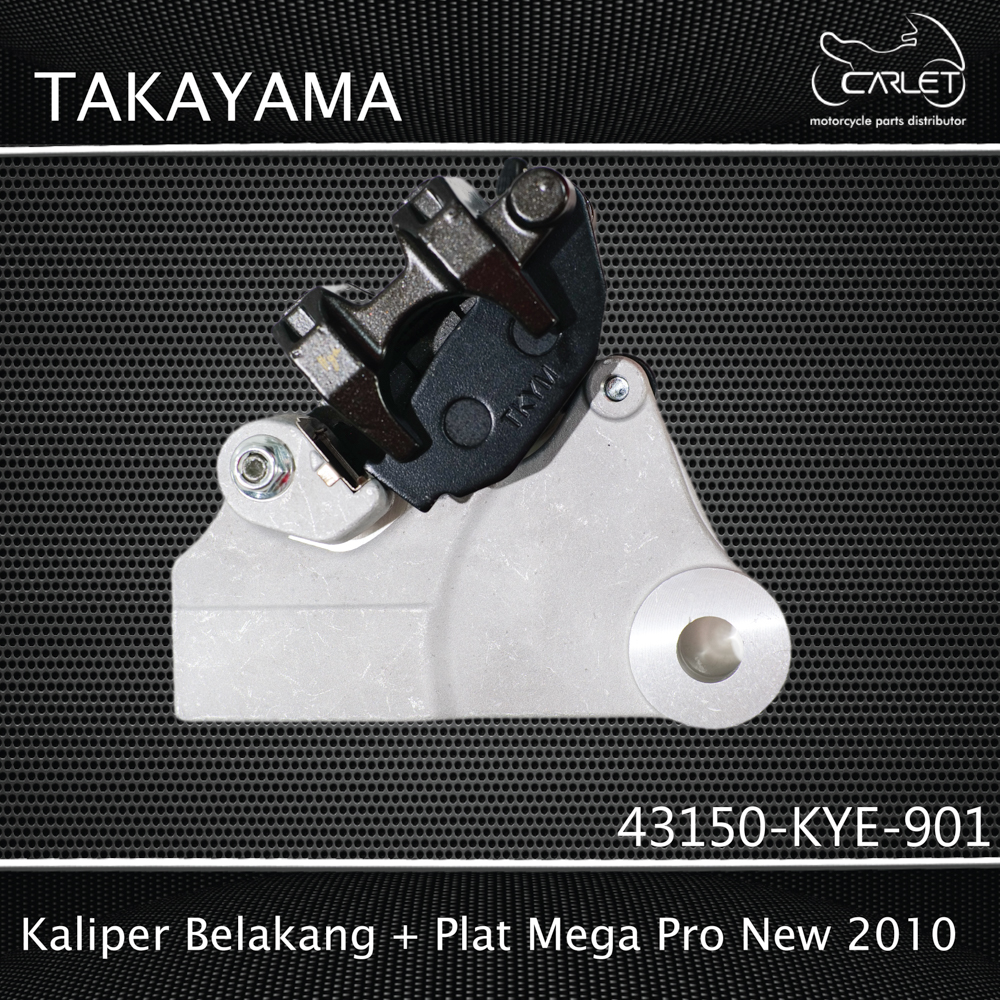 Takayma Kaliper Belakang + Plat Mega Pro New 2010 (Black)